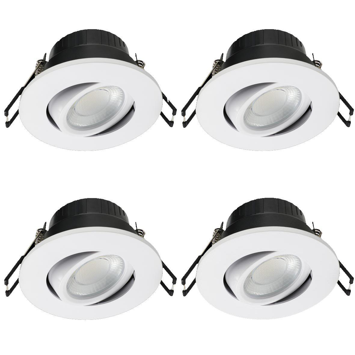Cheapy 4CCT 4-pack Vit från Designlight - Cheapy &auml;r IP65-klassad, vilket g&ouml;r den s&auml;ker att installera i badrum och andra fuktiga utrymmen.