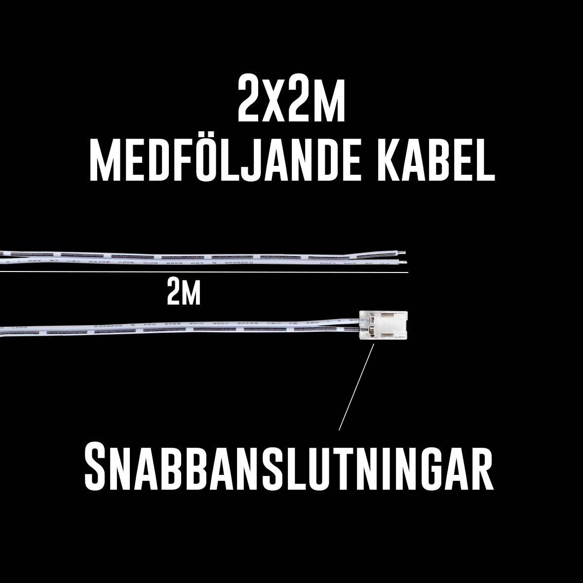 Cobby LED-list 12V 3000K 5m IP44 från Designlight - Cobby &auml;r en flexibel och h&ouml;gkvalitativ LED-list f&ouml;r indirekt belysning, idealisk f&ouml;r exempelvis k&ouml;ksb&auml;nkar, sk&aring;p och hyllor d&auml;r ett j&auml;mnt och behagligt ljus &ouml;nskas.