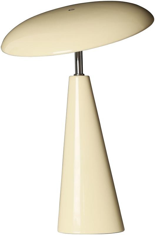 Audrey 33cm Beige portabel från Eja - Den integrerade LED-belysningen ger ett behagligt ljus och lampan &auml;r dimbar f&ouml;r att enkelt skapa r&auml;tt st&auml;mning i rummet.