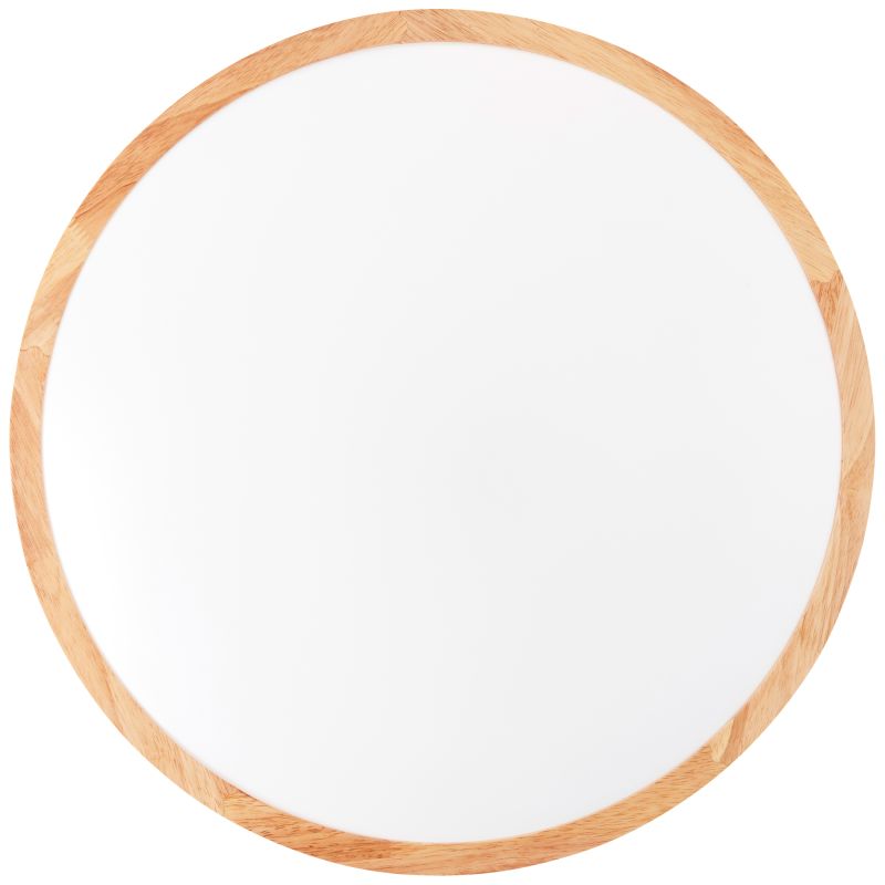 Bario Ø50 Trä plafond från Brilliant - Den enkla och naturliga designen passar dig som uppskattar en minimalistisk estetik men &auml;nd&aring; vill tillf&ouml;ra v&auml;rme och karakt&auml;r till rummet.