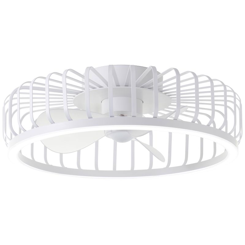 Capo Ø48 Vit från Brilliant - En smart och elegant l&ouml;sning som f&ouml;renar modern belysning, effektiv ventilation och h&ouml;g anv&auml;ndarv&auml;nlighet i en och samma produkt.