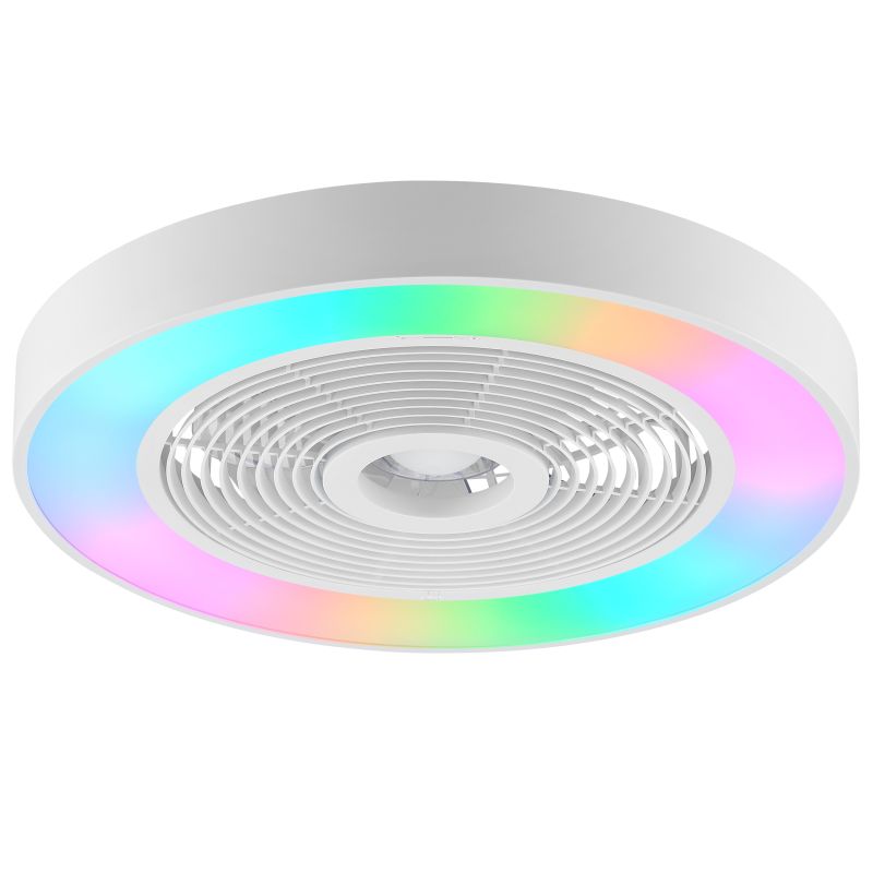 Catania Ø48 Vit från Brilliant - Den kraftfulla LED-belysningen levererar upp till 4700 lumen och ger ett j&auml;mnt och behagligt ljus i rummet.