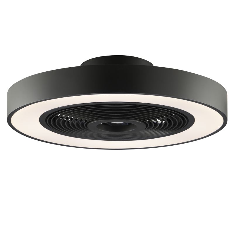 Catania Ø48 Svart från Brilliant - Den kraftfulla LED-belysningen levererar upp till 4700 lumen och ger ett j&auml;mnt och behagligt ljus i rummet.