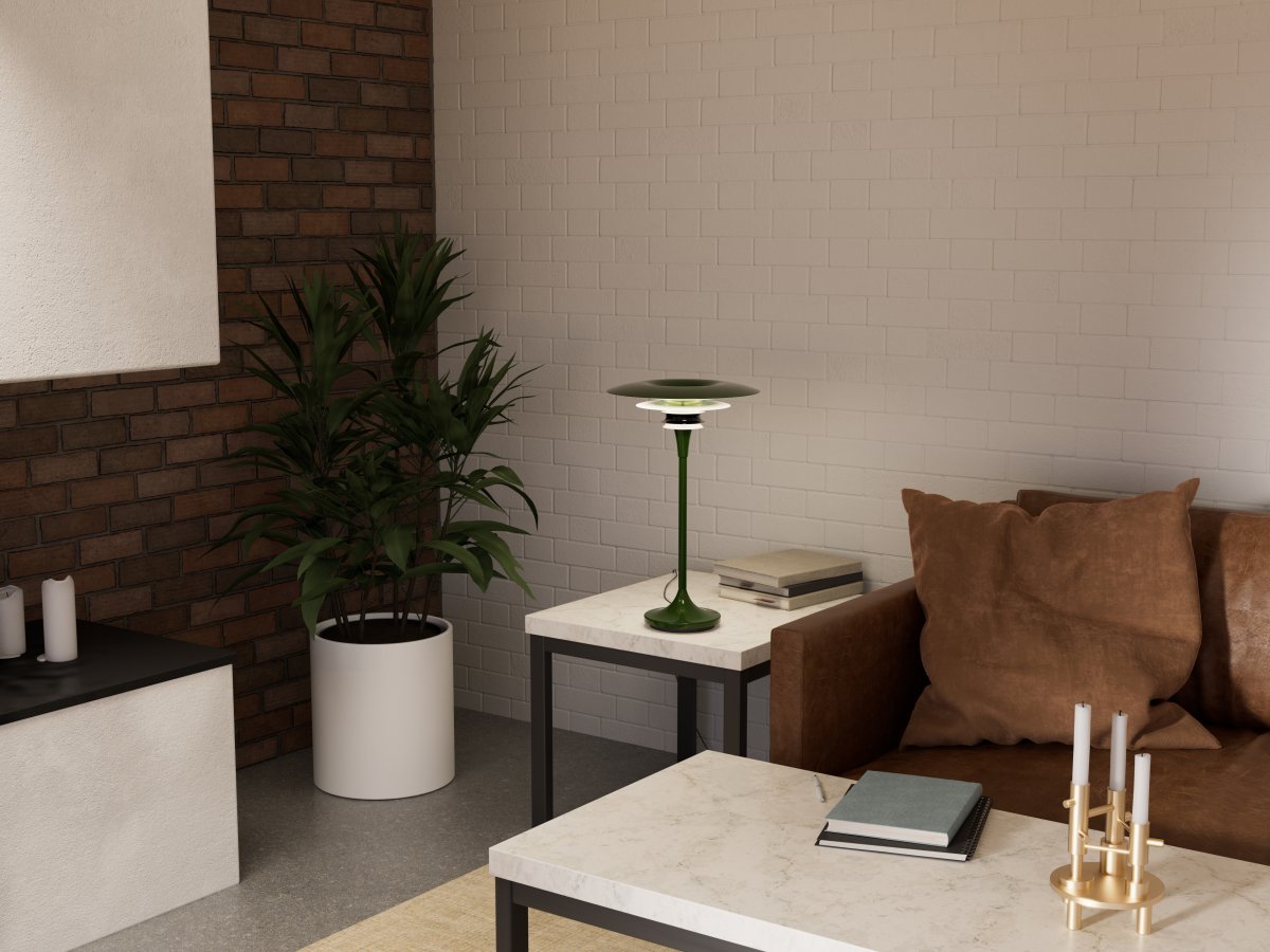 Diablo 48cm Grön/vit bordslampa från Belid - Diablo &auml;r en stilren bordslampa som ger ditt rum en personlig touch.
