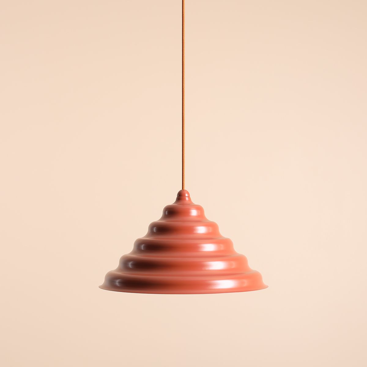 Wave Ø36 Orange taklampa från Artera - Wave &auml;r en modern pendel med retro design vilket g&ouml;r den till en m&aring;ngfaldig belysning och passar in i alla hem.