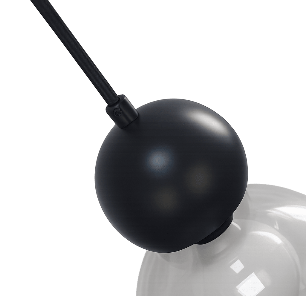 Barba Ø15 Rökfärgad/svart fönsterlampa från Lampan - Barba &auml;r en stilren f&ouml;nsterlampa med en modern och minimalistisk design.