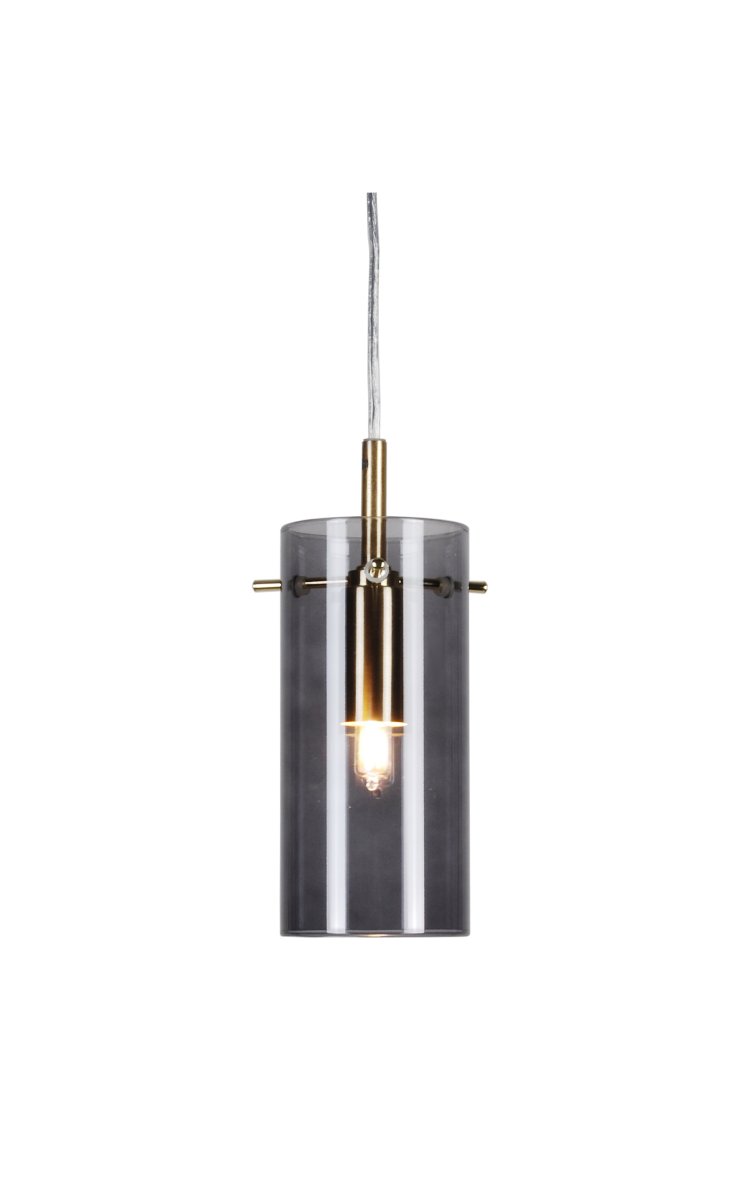Zoom bild av Tubo Ø7 Rök fönsterlampa från Lampan - Tubo passar utm&auml;rkt b&aring;de som en ensam lampa i ett f&ouml;nster eller ett h&ouml;rn, som i grupper d&auml;r flera lampor h&auml;nger tillsammans i ett kluster.