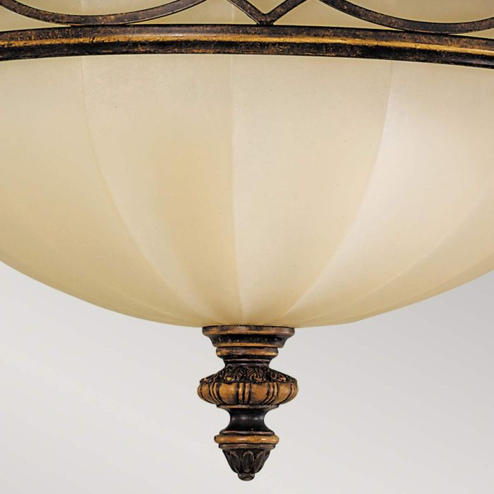 Drawing Room Ø35 Brons plafond från Elstead Lighting - Drawing Room &auml;r en kollektion i klassisk edvardiansk stil.