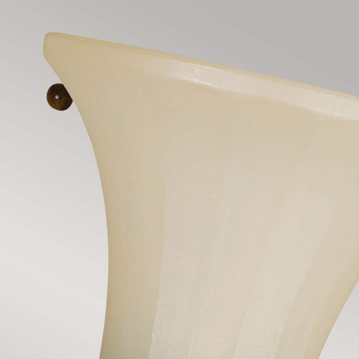 Drawing Room Ø22 Brons vägglampa från Elstead Lighting - Ljusk&auml;llan omfamnas av det dekorativa glaset som bidrar med en fin och harmonisk ljusspridning i rummet.