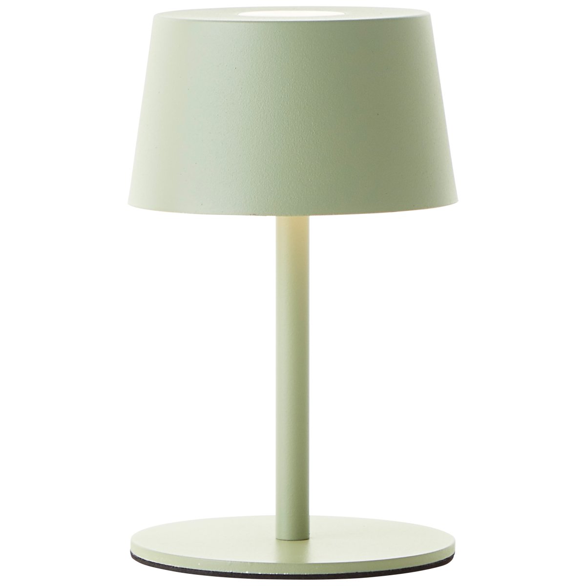 Jona 25cm Grön portabel från Brilliant - P&aring; ovansidan av sk&auml;rmen sitter en inbyggd 3-stegs dimmer som g&ouml;r att du enkelt kan justera ljuset i tre olika steg.