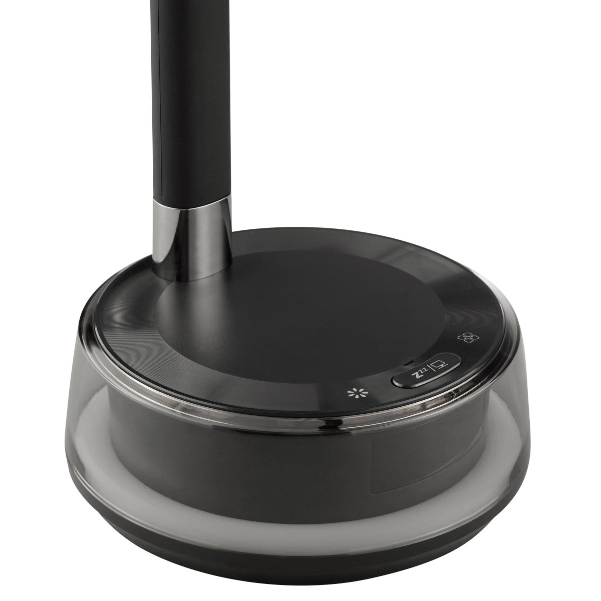 Moonglow 53cm Svart skrivbordslampa från Brilliant - Tillverkad i svart metall och plast har den en stilren design med en flexibel arm som g&ouml;r den perfekt som l&auml;s- eller s&auml;nglampa.
