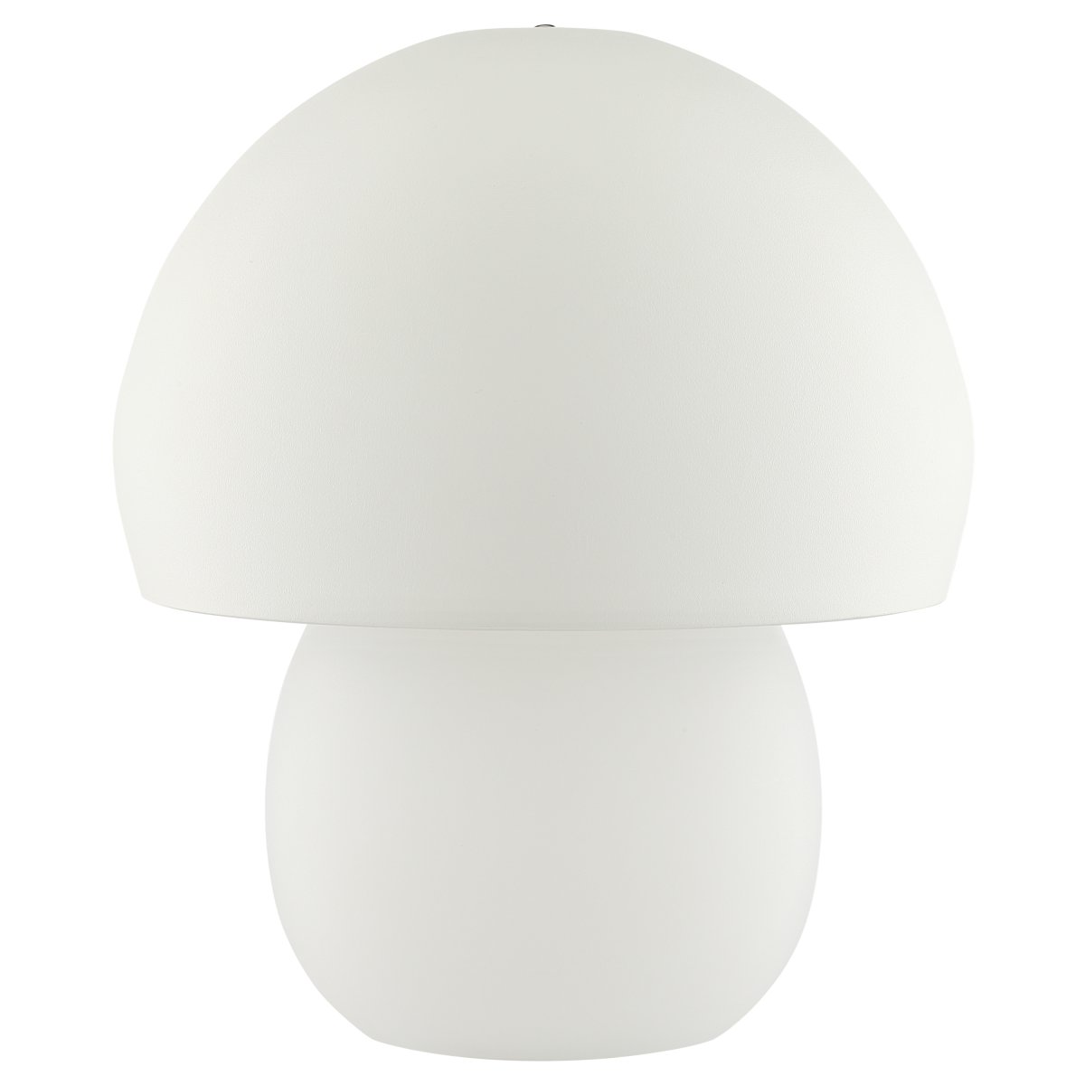 Dupis 24cm Vit portabel från Brilliant - Dupis &auml;r en modern och praktisk bordslampa i vit metall och plast, formgiven i ett svampinspirerat formspr&aring;k som g&ouml;r den till ett dekorativt inslag i alla typer av interi&ouml;rer &ndash; fr&aring;n sovrum till vardagsrum, k&ouml;k eller terrass.