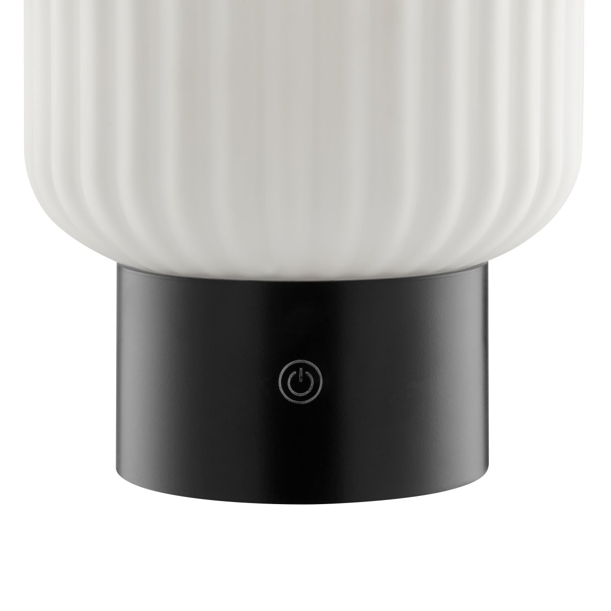 Sarastro 14cm Svart portabel från Brilliant - Sarastro &auml;r en b&auml;rbar och uppladdningsbar lampa i glas och plast med modern k&auml;nsla och stilfull design.