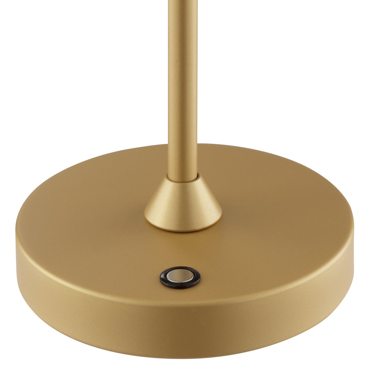 Elora 37cm Guld portabel från Brilliant - Lampan &auml;r tillverkad i metall och plast och &auml;r utrustad med touchdimmer p&aring; lampfoten.