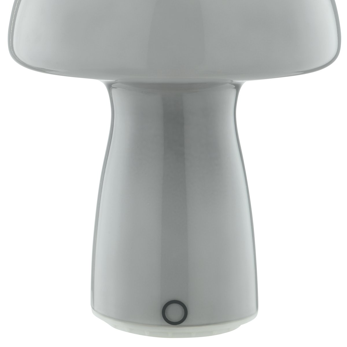 Erik 22cm Grå portabel från Brilliant - Erik &auml;r en portabel och uppladdningsbar bordslampa med en charmig design av glas i gr&aring; finish som p&aring;minner om en liten svamp.