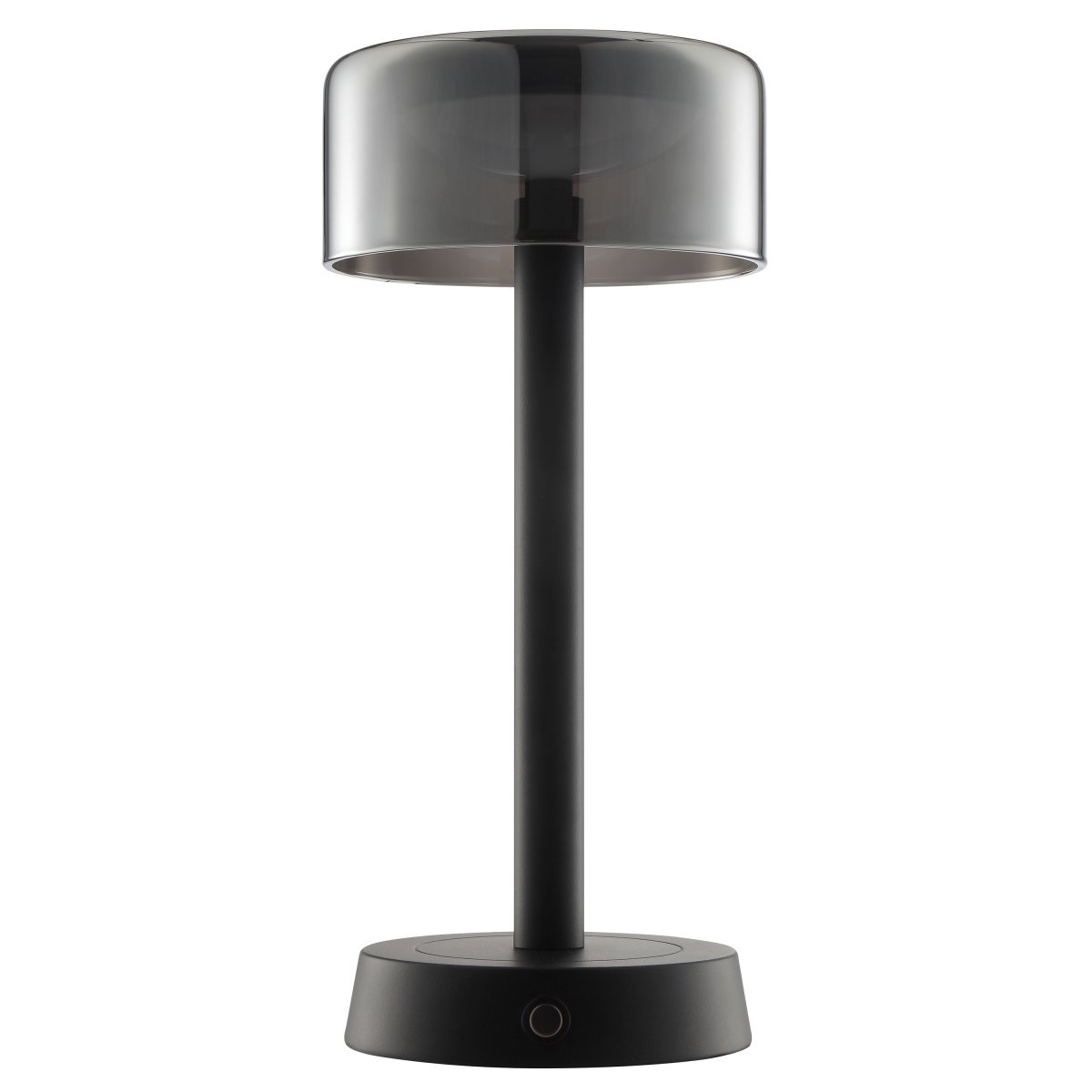 Razor 26cm Svart portabel från Brilliant - Razor &auml;r en modern och stilren portabel bordslampa med en exklusiv k&auml;nsla tack vare kombinationen av svart metall och r&ouml;kf&auml;rgat glas.