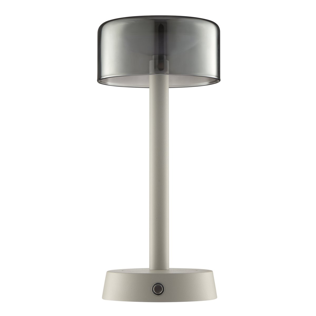 Razor 26cm Beige portabel från Brilliant - Razor &auml;r en modern och stilren portabel bordslampa med en exklusiv k&auml;nsla tack vare kombinationen av metall i beige f&auml;rg och r&ouml;kf&auml;rgat glas.