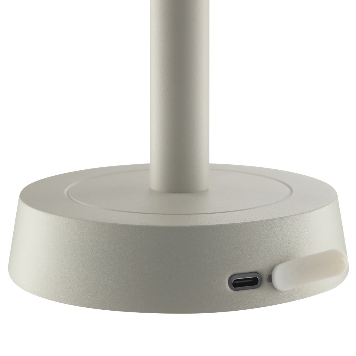 Razor 26cm Beige portabel från Brilliant - Razor &auml;r en modern och stilren portabel bordslampa med en exklusiv k&auml;nsla tack vare kombinationen av metall i beige f&auml;rg och r&ouml;kf&auml;rgat glas.