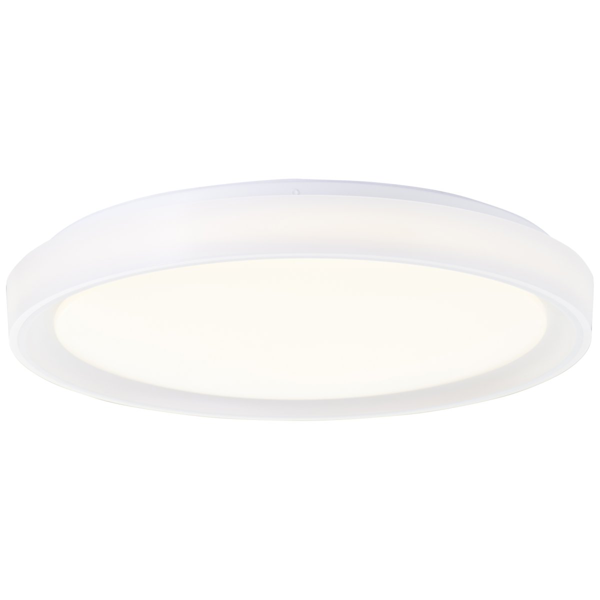 Floco Ø50 Vit barnlampa från Brilliant - F&ouml;r en extra visuell upplevelse &auml;r Floco utrustad med RGB-funktion som inte bara l&aring;ter lampan lysa i flera f&auml;rger, utan &auml;ven i flera f&auml;rger samtidigt &ndash; perfekt f&ouml;r att skapa st&auml;mning eller gl&auml;dja barn i deras rum.