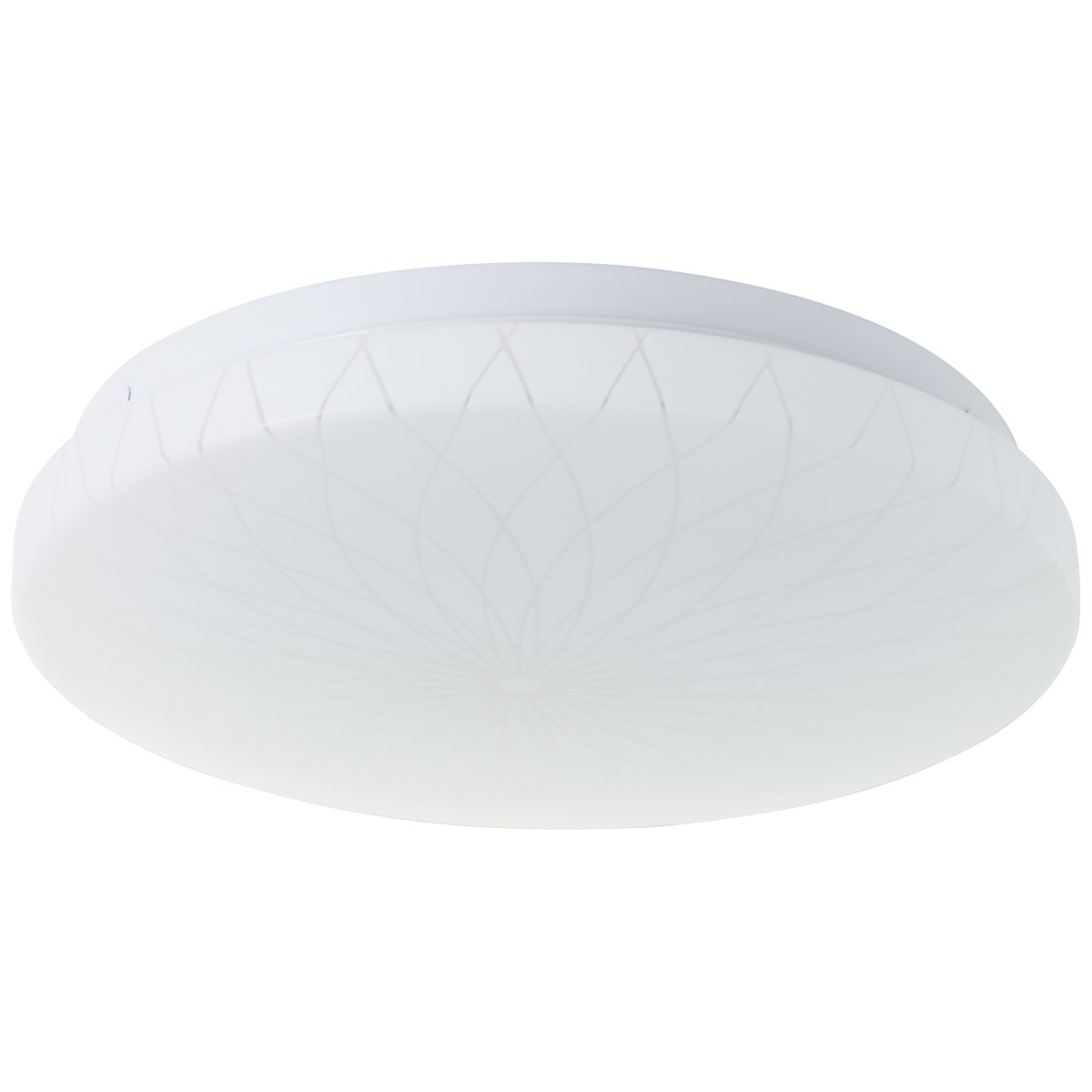 Farah Ø26 Vit plafond från Brilliant - Den integrerade LED-ljusk&auml;llan ger ett varmvitt ljus p&aring; 3000K och har en ljusstyrka p&aring; 1400 lumen &ndash; perfekt f&ouml;r att skapa en behaglig och v&auml;lbelyst milj&ouml; i exempelvis hall eller k&ouml;k.