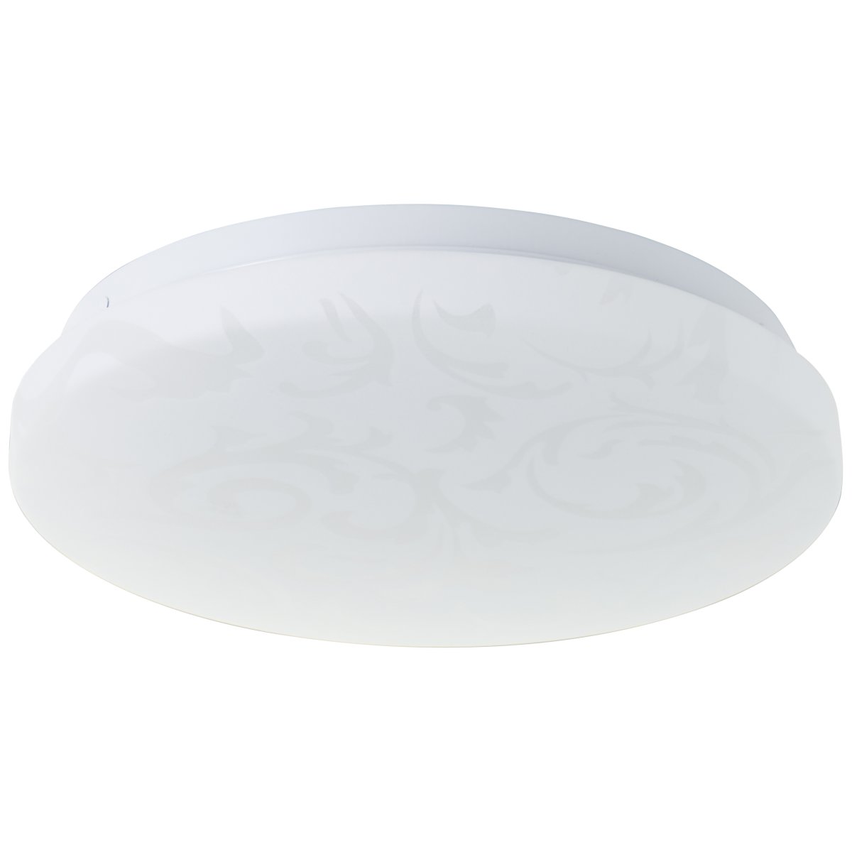 Clarica Ø26 Vit plafond från Brilliant - Den integrerade LED-ljusk&auml;llan ger ett varmvitt ljus p&aring; 3000K och har en ljusstyrka p&aring; 1400 lumen &ndash; perfekt f&ouml;r att skapa en behaglig och v&auml;lbelyst milj&ouml; i exempelvis hall eller k&ouml;k.