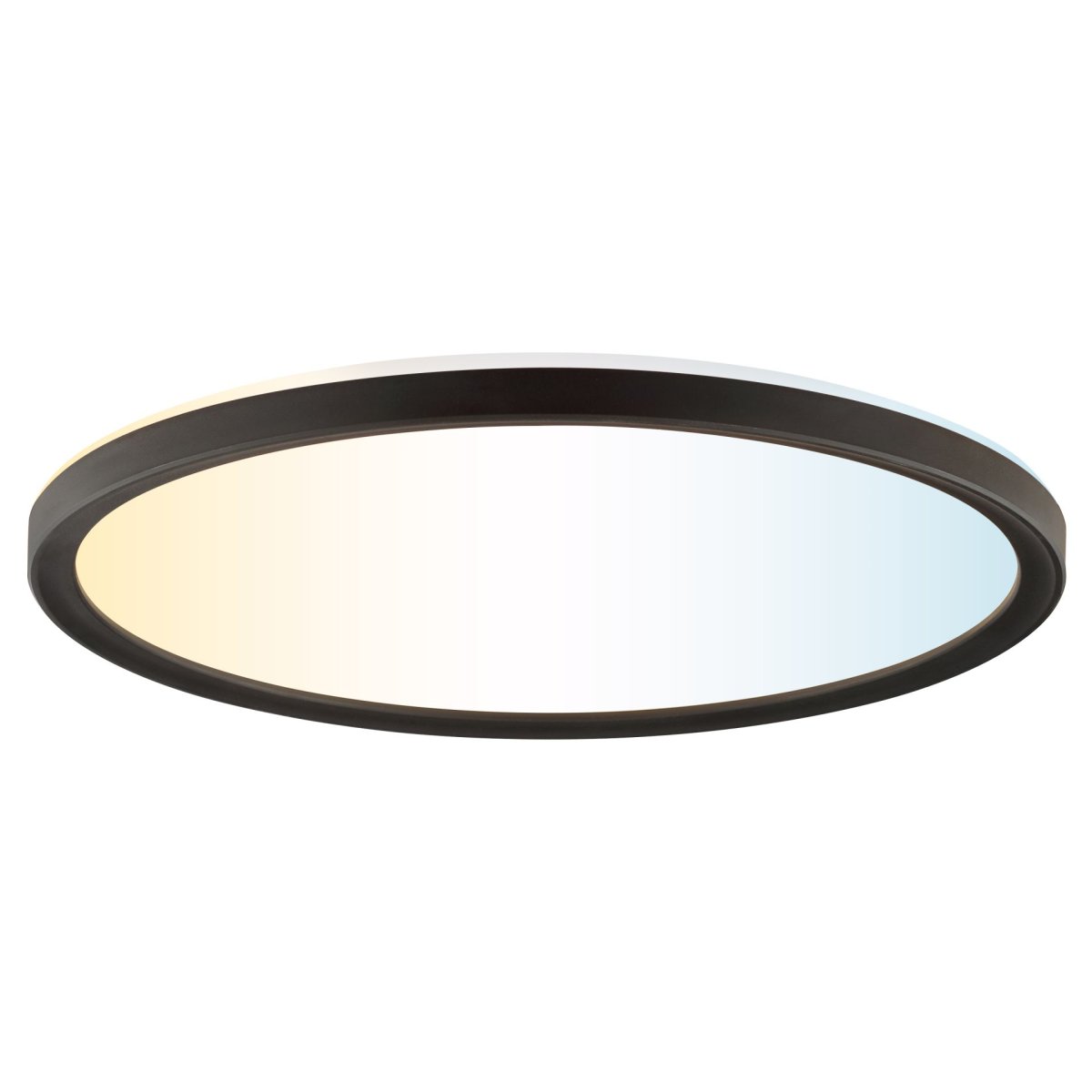 Avola Ø30 Svart plafond från Brilliant - Avola &auml;r en stilren plafond med vit ljuspanel och svart ram som ger ett modernt och avskalat uttryck.