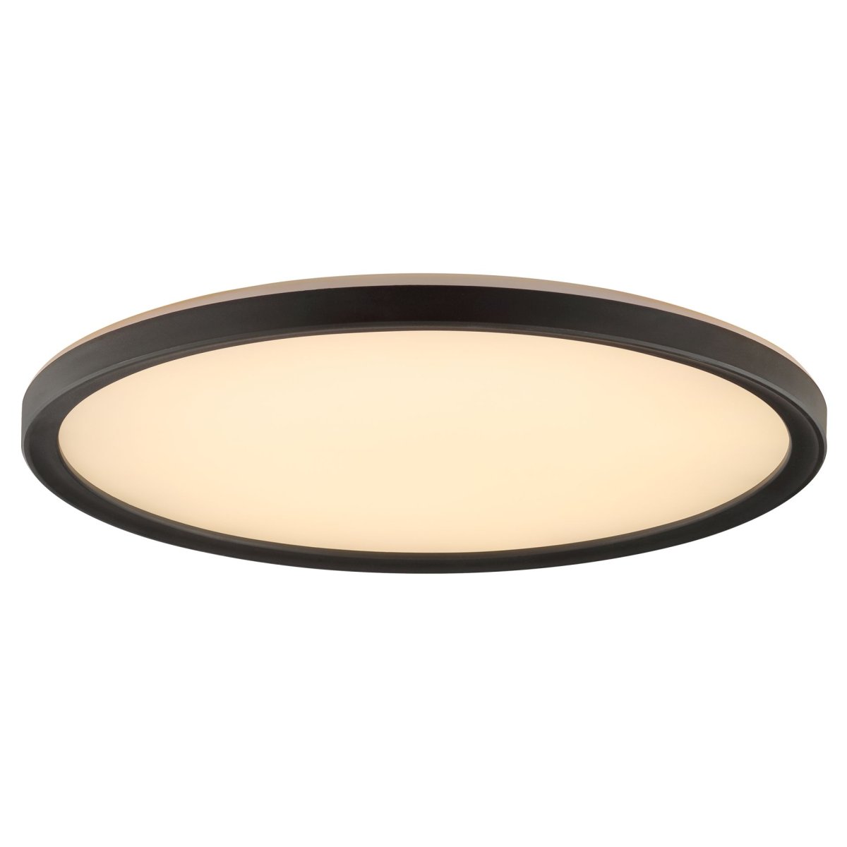 Avola Ø30 Svart plafond från Brilliant - Avola &auml;r en stilren plafond med vit ljuspanel och svart ram som ger ett modernt och avskalat uttryck.