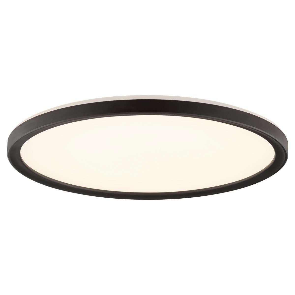 Avola Ø42 Svart plafond från Brilliant - Avola &auml;r en stilren plafond med vit ljuspanel och svart ram som ger ett modernt och avskalat uttryck.