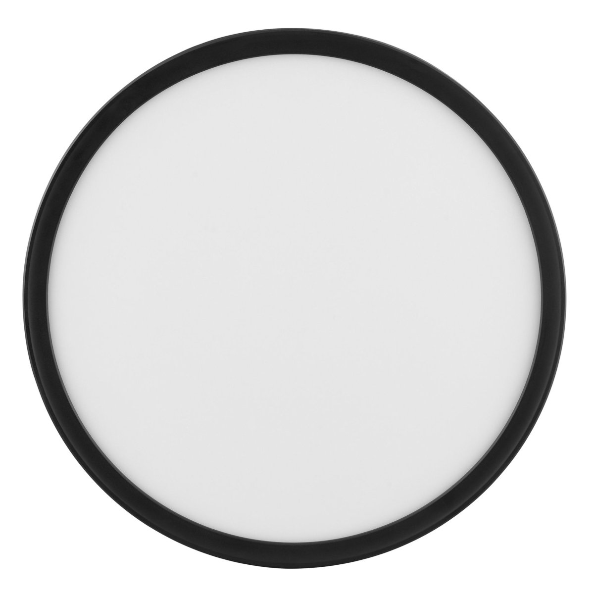 Avola Ø42 Svart plafond från Brilliant - Avola &auml;r en stilren plafond med vit ljuspanel och svart ram som ger ett modernt och avskalat uttryck.
