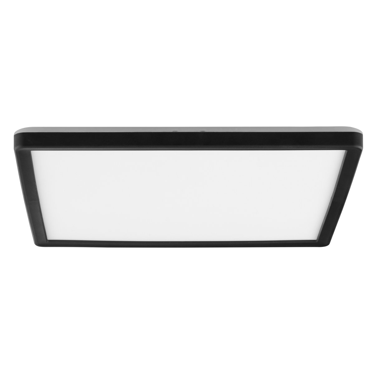 Avola 30cm Svart plafond från Brilliant - Avola &auml;r en modern plafond tillverkad helt i plast, med en svart ram som elegant omsluter en integrerad LED-panel.