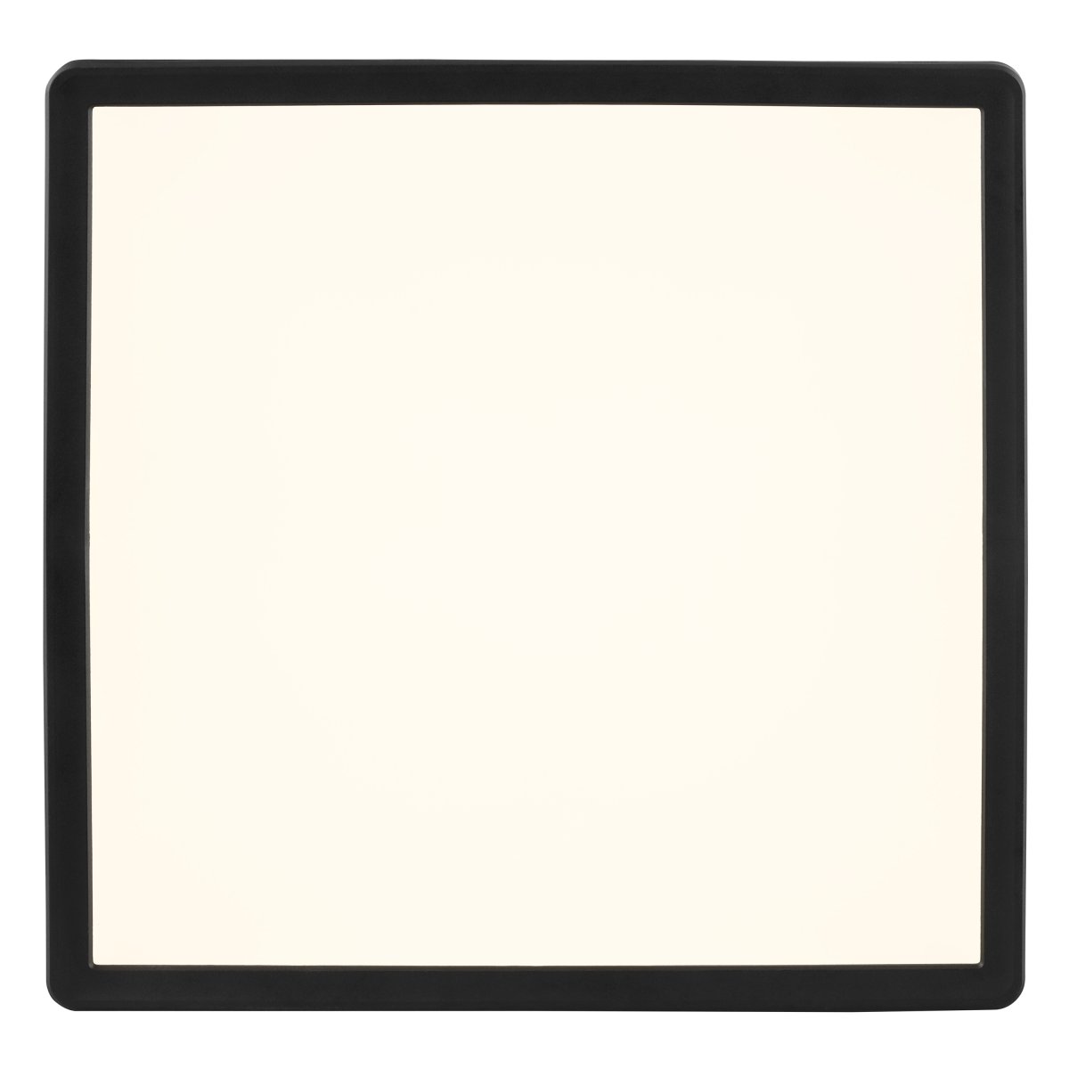 Avola 30cm Svart plafond från Brilliant - Avola &auml;r en modern plafond tillverkad helt i plast, med en svart ram som elegant omsluter en integrerad LED-panel.