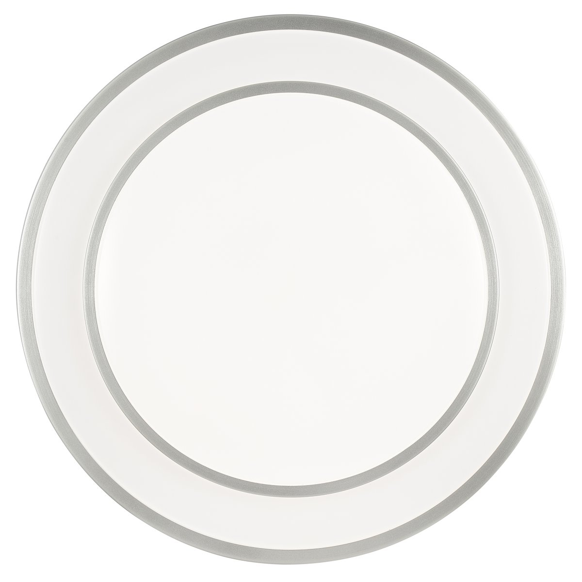 Luciano Ø40 Silver plafond från Brilliant - Luciano &auml;r en stilren plafond tillverkad i metall och plast, designad med silvriga ramar som ramar in den runda LED-panelen p&aring; ett modernt och diskret s&auml;tt.