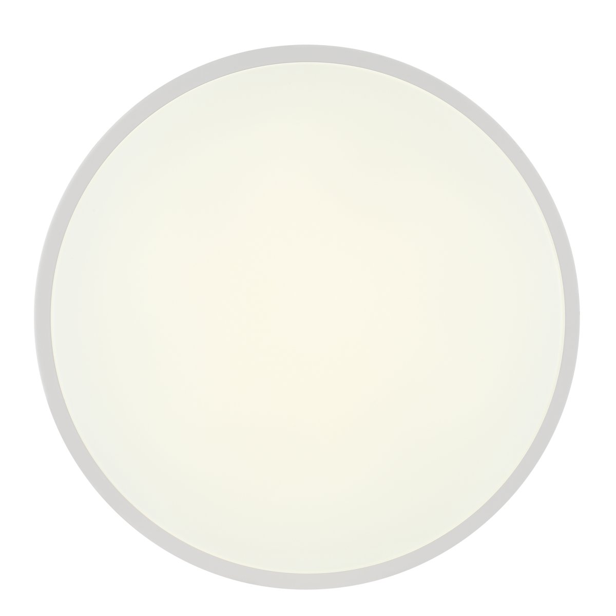 Slimline Ø50 Vit plafond från Brilliant - Slimline &auml;r en stilren plafond i plast och metall, designad med en vit ram och vit LED-panel f&ouml;r ett modernt utseende som passar perfekt i sovrum eller andra lugna milj&ouml;er.