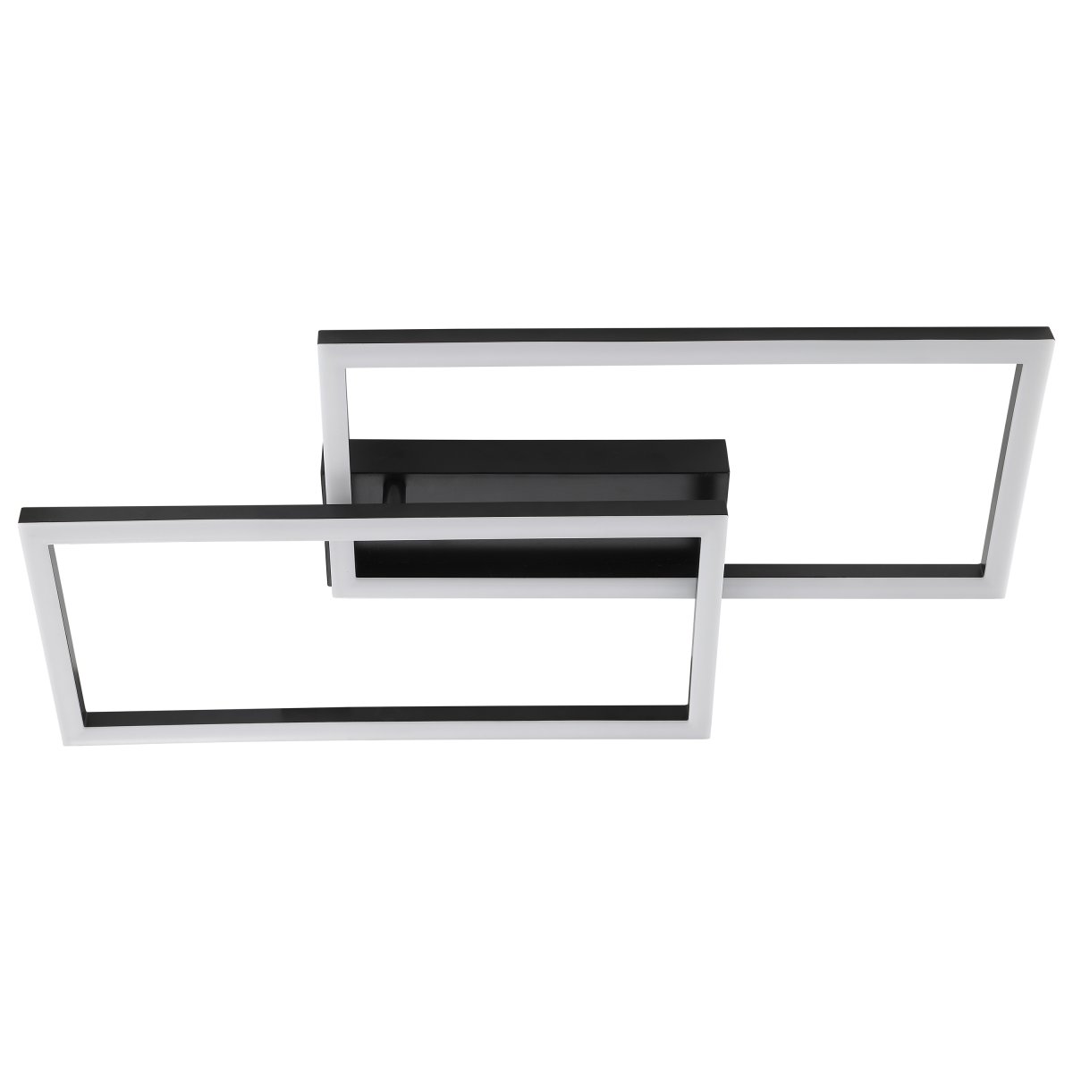 Jorvic 60cm Svart plafond från Brilliant - Designen &auml;r modern, luftig och samtidigt markant, vilket g&ouml;r lampan till ett perfekt blickf&aring;ng i rum med minimalistisk eller samtida stil.