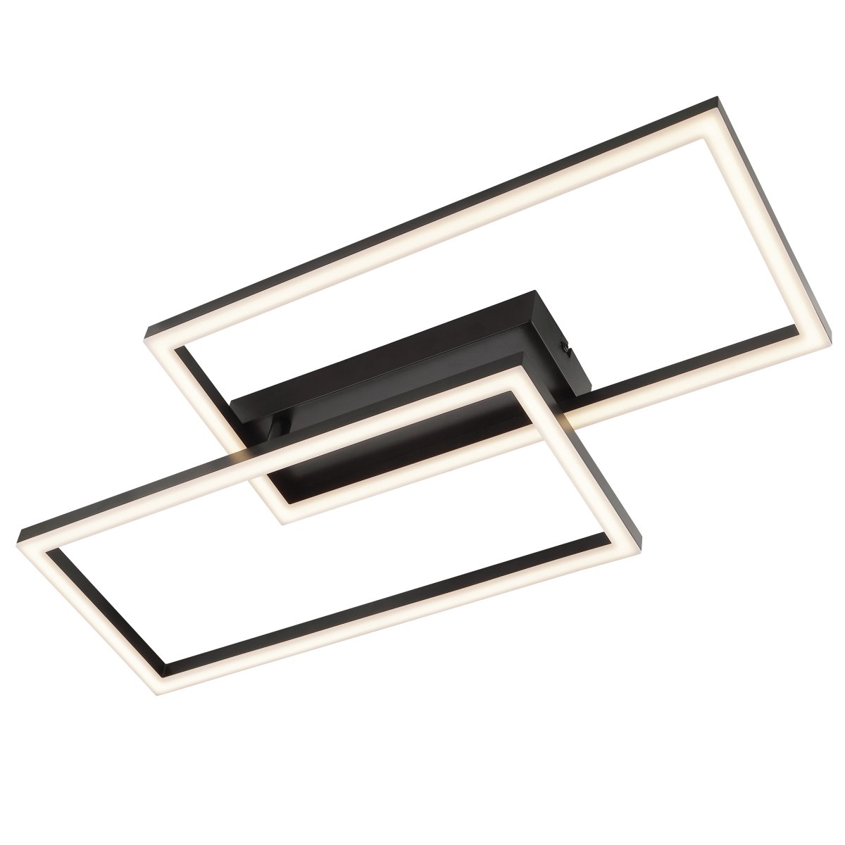 Jorvic 60cm Svart plafond från Brilliant - Designen &auml;r modern, luftig och samtidigt markant, vilket g&ouml;r lampan till ett perfekt blickf&aring;ng i rum med minimalistisk eller samtida stil.