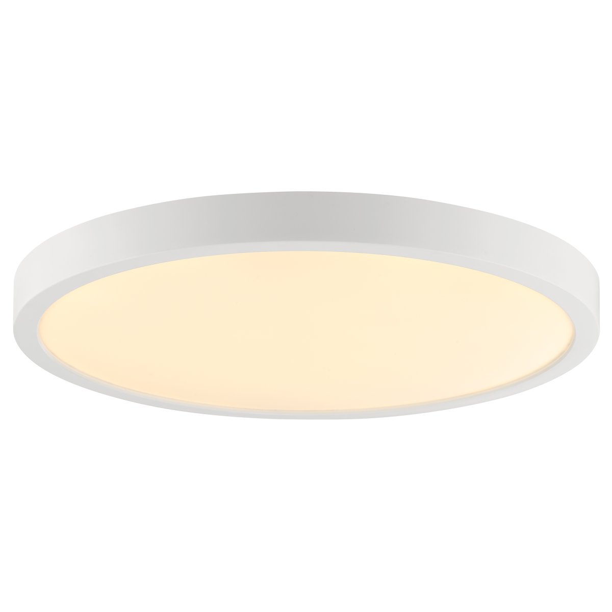 Jade Ø38 Vit badrumslampa från Brilliant - Den vita ramen omfamnar en stor LED-panel som avger ett starkt och j&auml;mnt ljus &ouml;ver hela ytan &ndash; perfekt f&ouml;r utrymmen d&auml;r god belysning &auml;r viktig.