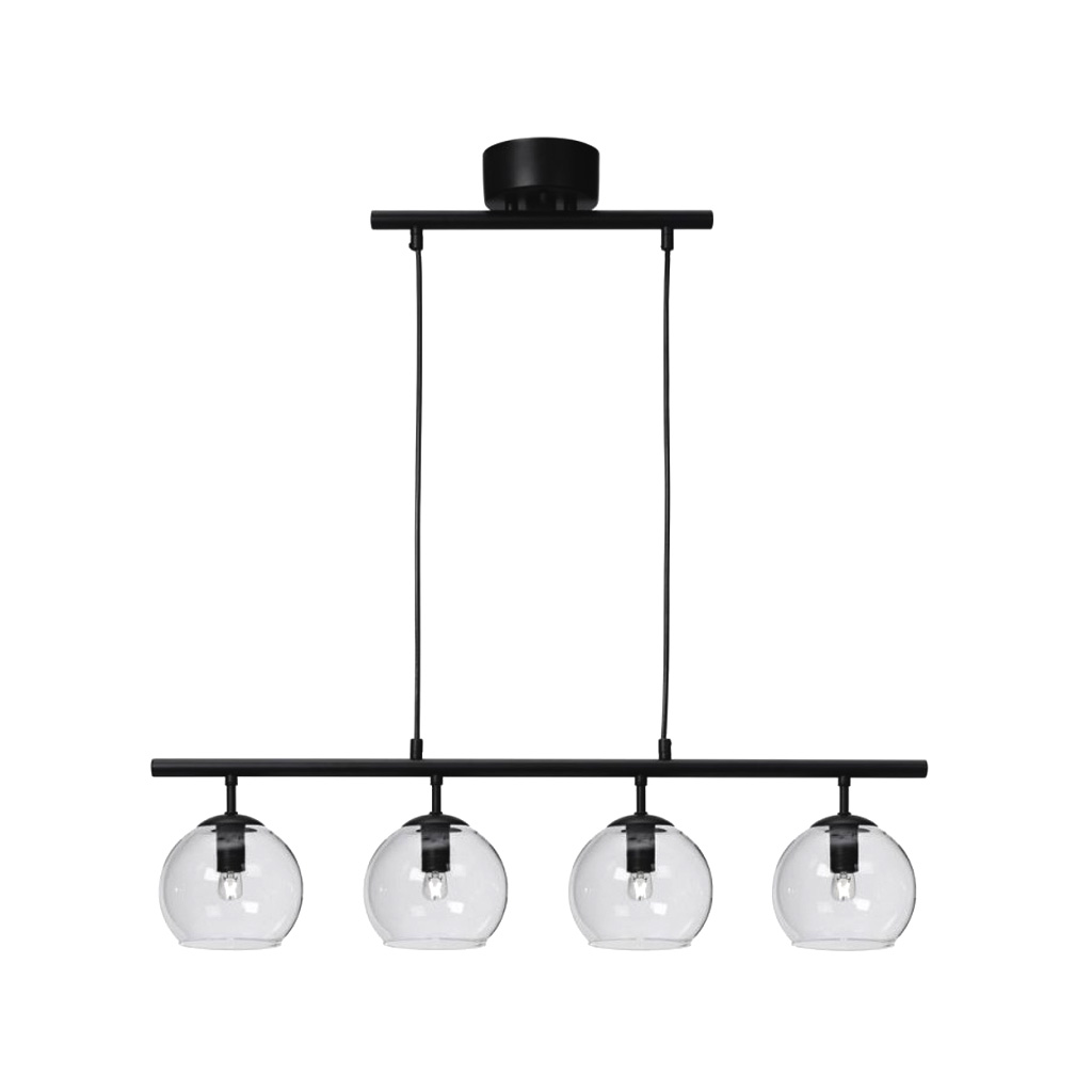 Globi 4 78cm Svart/transparent taklampa från Nordic Lighting - Globi blir ett dekorativt blickf&aring;ng som passar lika bra i moderna hem som i mer klassiska milj&ouml;er.