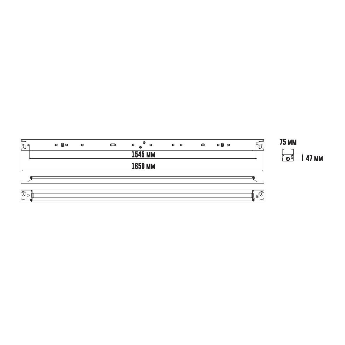 Henry Basic 4000K 165cm Vit från Designlight - Henry Basic kan ge hela 13600lm vilket r&auml;cker f&ouml;r de flesta ytor med h&ouml;gt st&auml;llda krav f&ouml;r belysning.