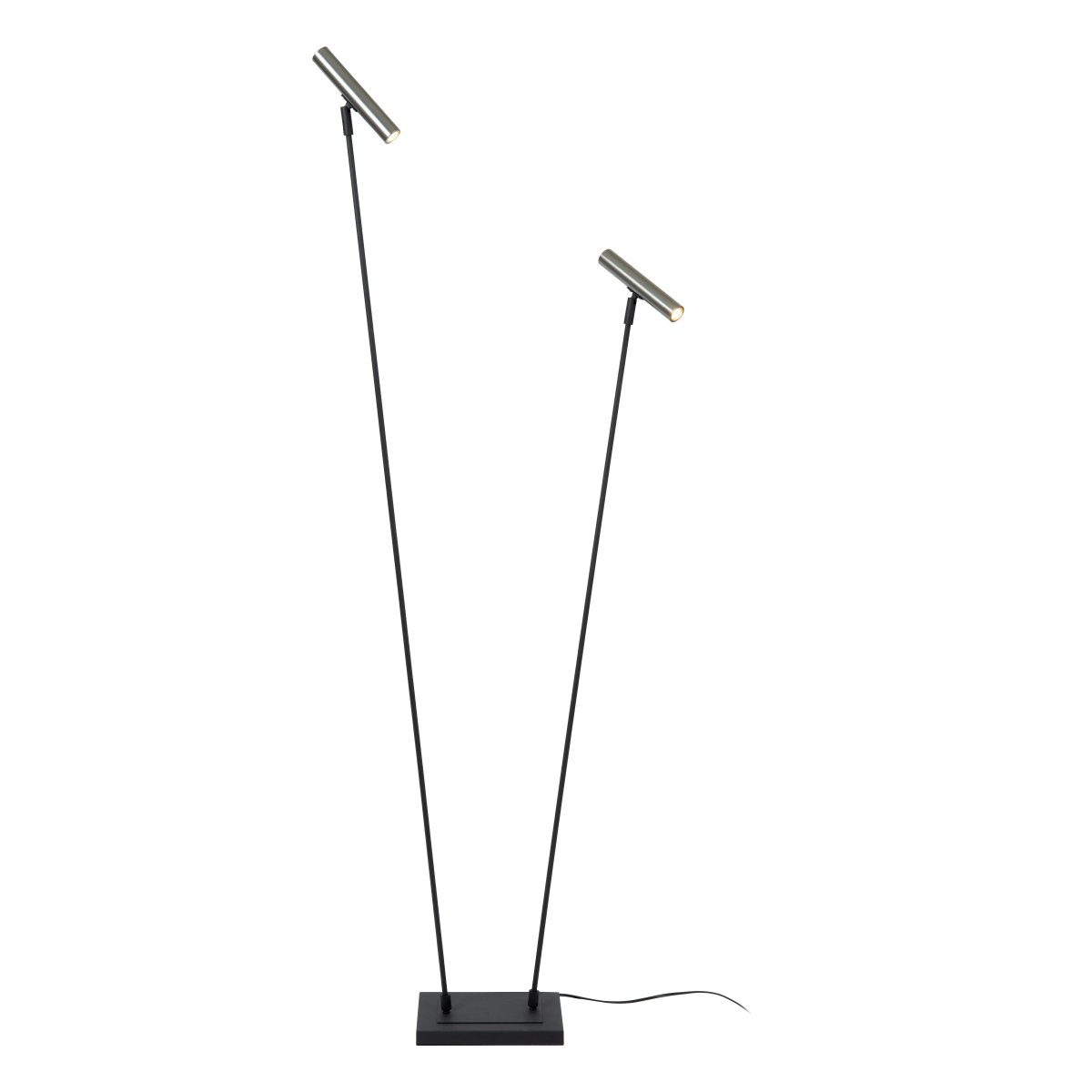 Duarte Svart/grå golvlampa från Lucide - Duarte perfekt i b&aring;de vardagsrum, sovrum och arbetsrum som l&auml;slampa.