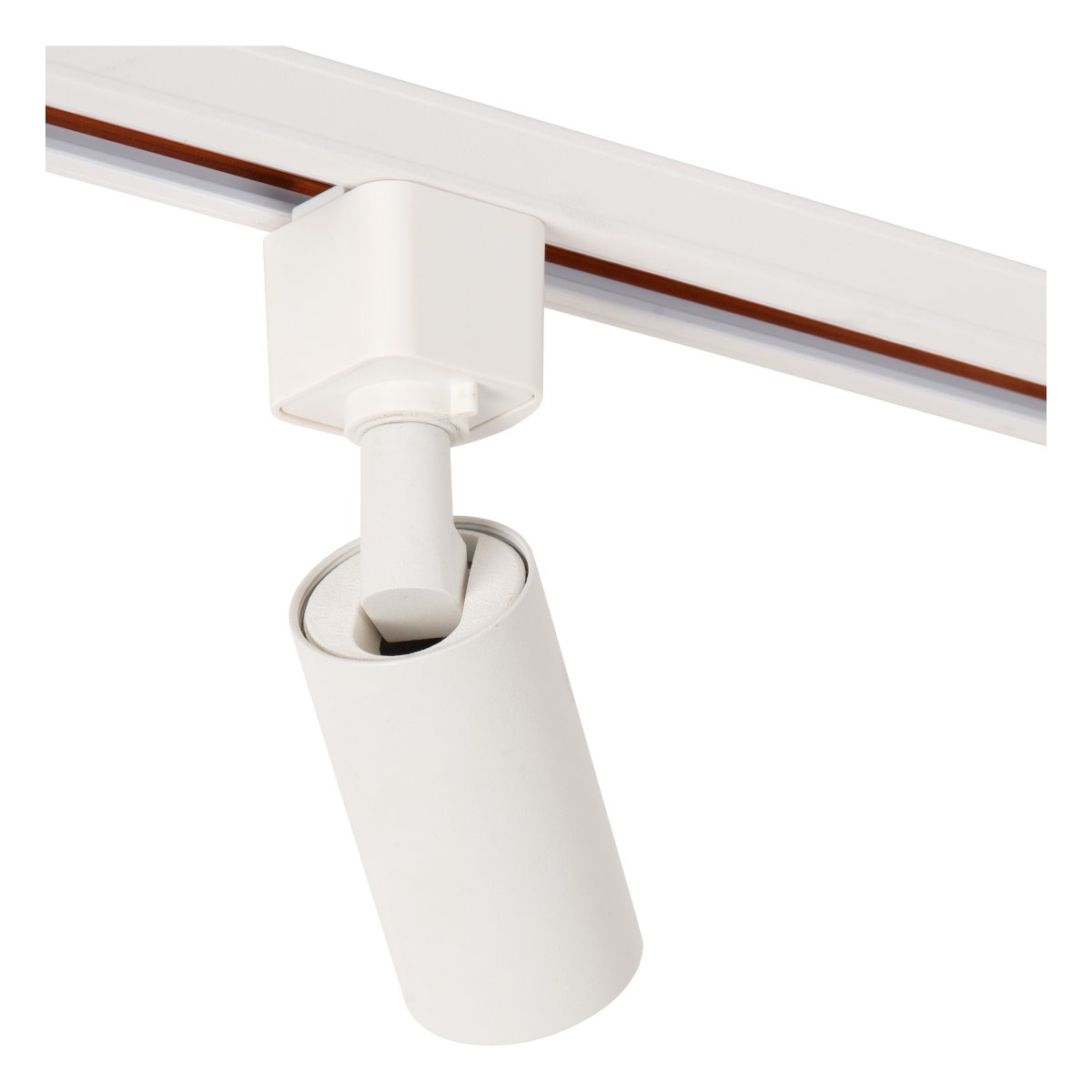 Spotlight Ritmo GU10 Vit från Lucide - Den eleganta designen i vitt &auml;r en del av Lucides 1-fas TRACK-system och erbjuder full justerbarhet tack vare det 360&deg; roterbara och tiltbara lamphuvudet.