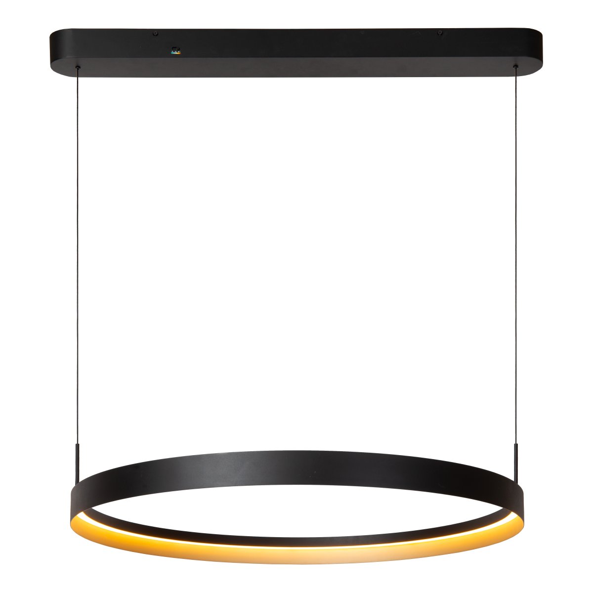 Radiant Ø80 Svart taklampa från Lucide - Radiant &auml;r en stilren takpendel i svart metall med en modern och luftig design.