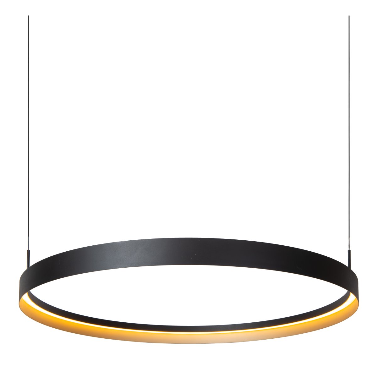 Radiant Ø80 Svart taklampa från Lucide - Radiant &auml;r en stilren takpendel i svart metall med en modern och luftig design.
