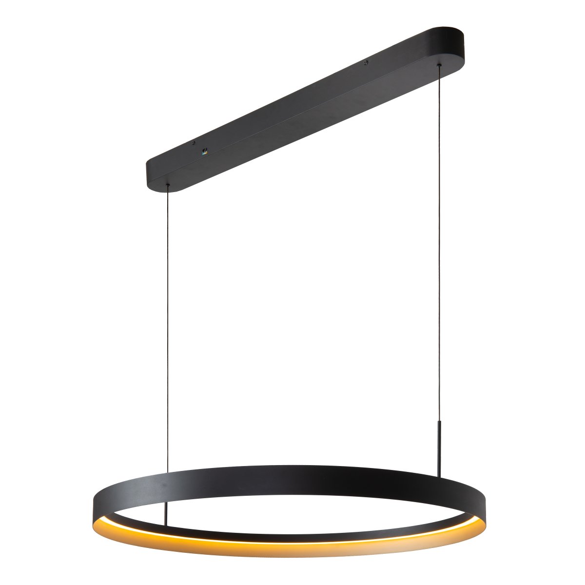 Radiant Ø80 Svart taklampa från Lucide - Radiant &auml;r en stilren takpendel i svart metall med en modern och luftig design.