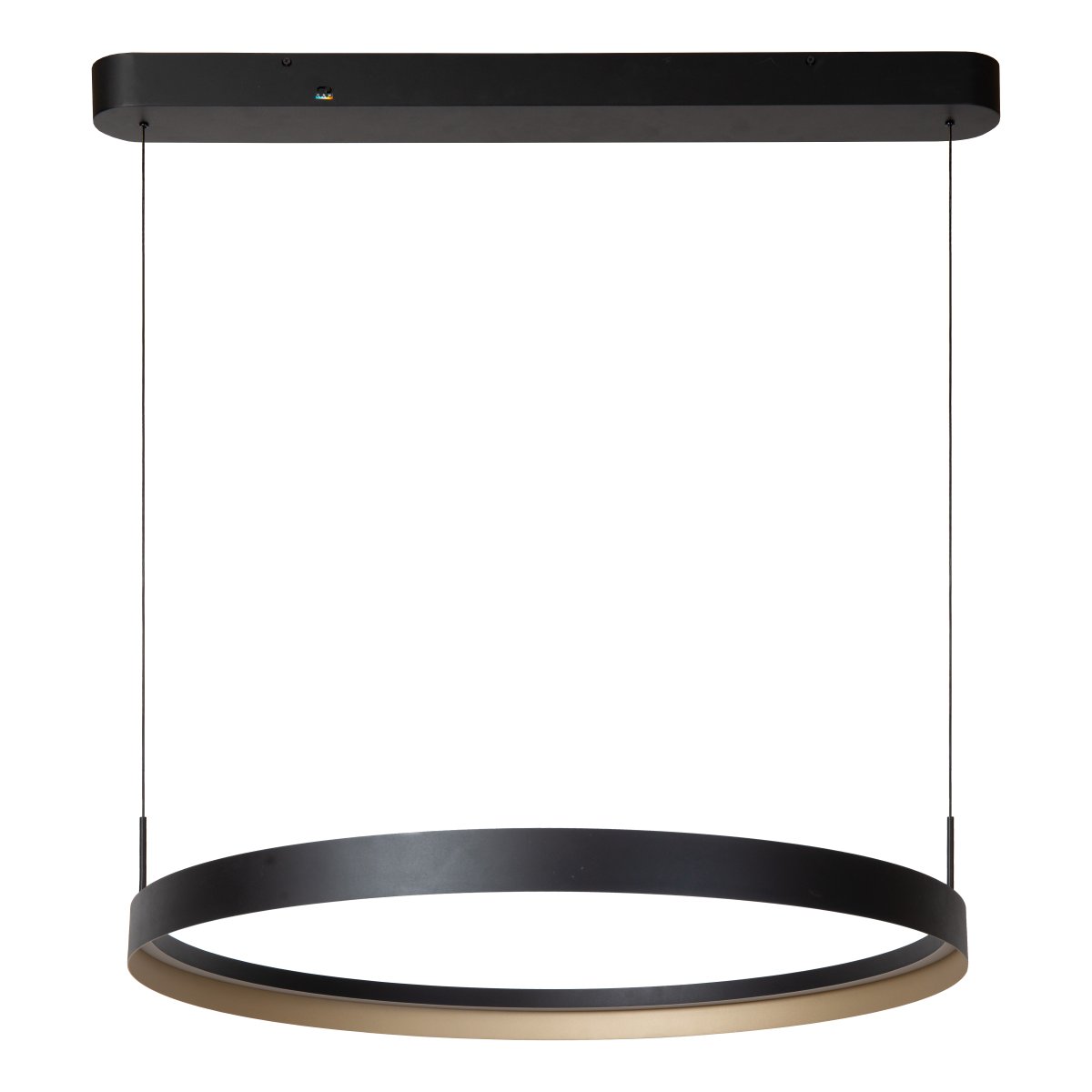 Radiant Ø80 Svart taklampa från Lucide - Radiant &auml;r en stilren takpendel i svart metall med en modern och luftig design.