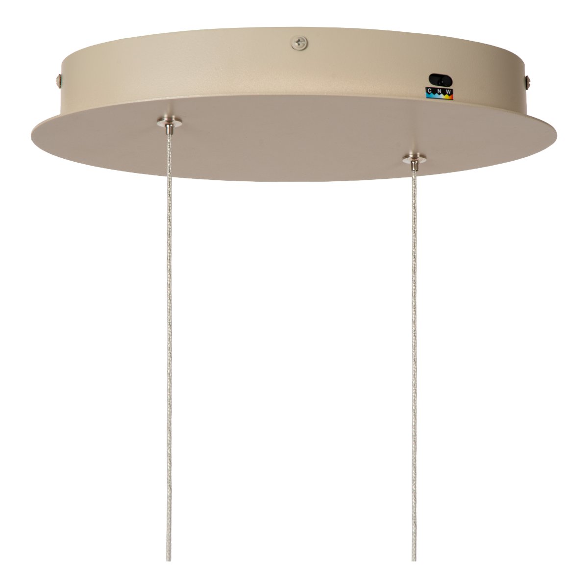Menuet 110cm Beige taklampa från Lucide - Menuet &auml;r en elegant takpendel i beige metall med en mjukt organisk form som ger ett modernt och luftigt uttryck.