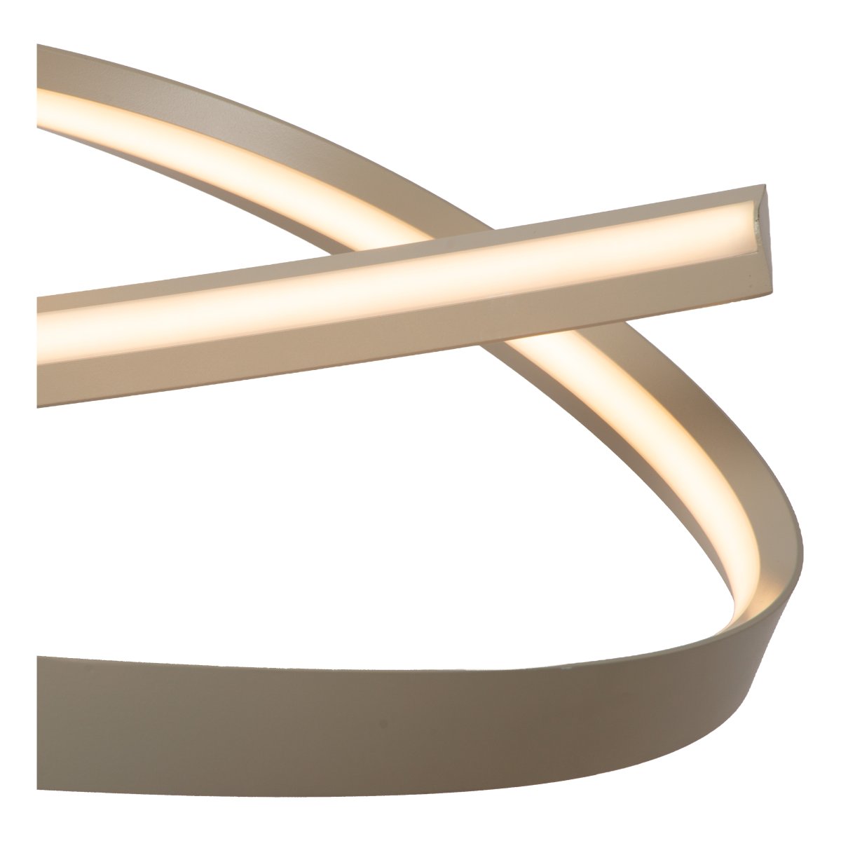 Menuet 140cm Beige taklampa från Lucide - Menuet &auml;r en elegant takpendel i beige metall med en mjukt organisk form som ger ett modernt och luftigt uttryck.