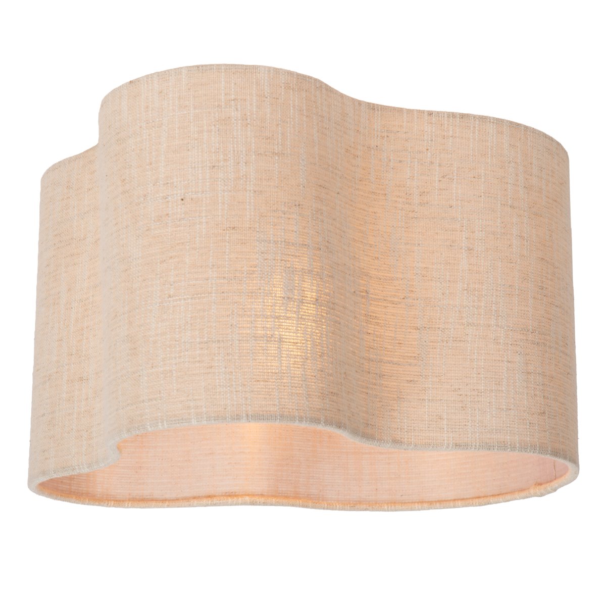 Chantal Ø40 Beige plafond från Lucide - Chantal &auml;r en mjuk och inbjudande plafond med en organisk form som ger rummet ett harmoniskt uttryck.