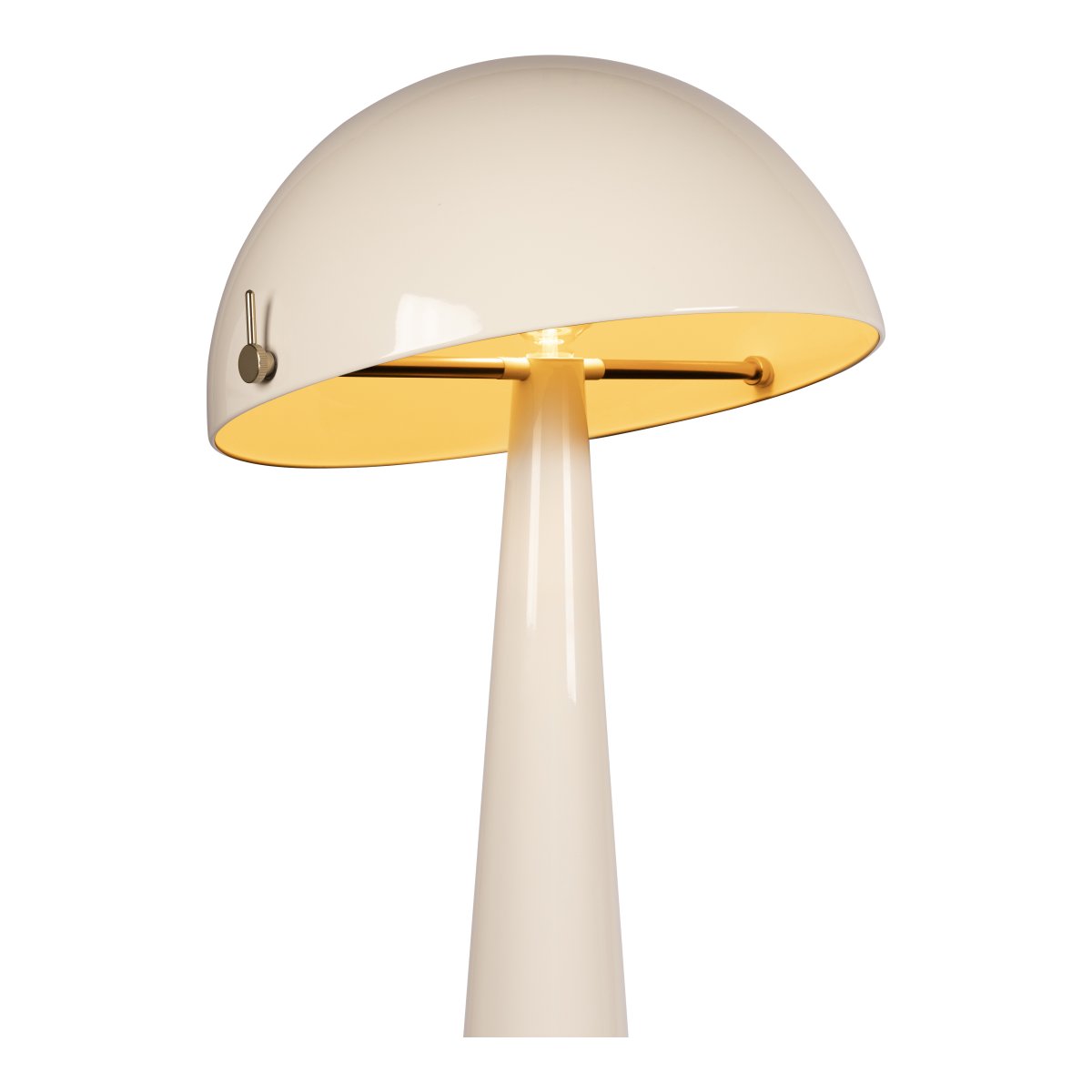 Barone Krämvit golvlampa från Lucide - Barone &auml;r en elegant golvlampa i metall med en mjuk kr&auml;mvit finish och stilfulla detaljer i m&auml;ssing.