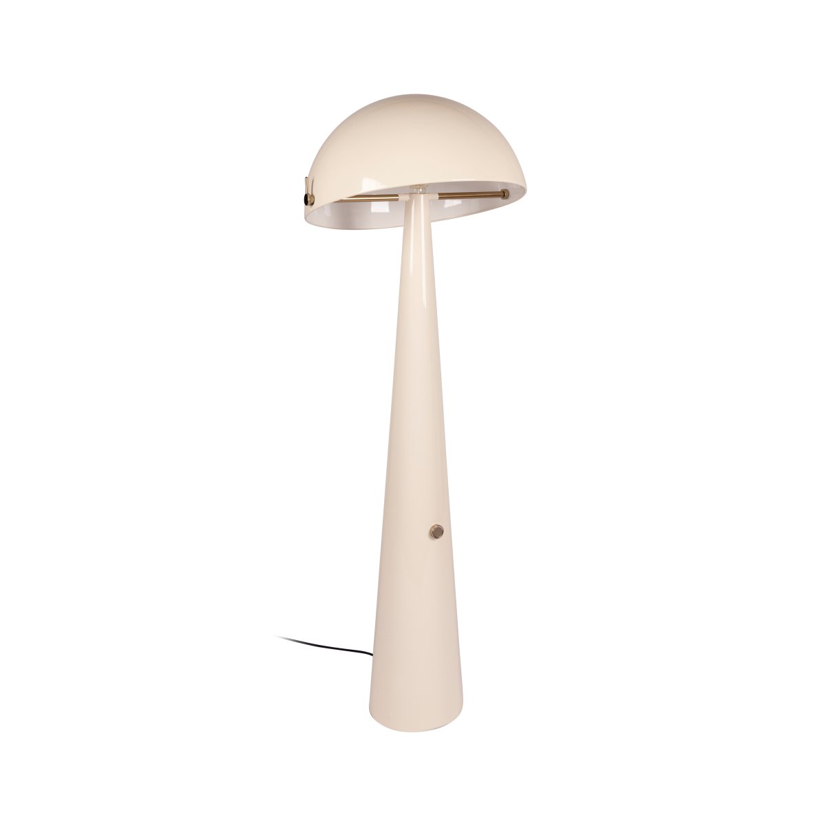 Barone Krämvit golvlampa från Lucide - Barone &auml;r en elegant golvlampa i metall med en mjuk kr&auml;mvit finish och stilfulla detaljer i m&auml;ssing.