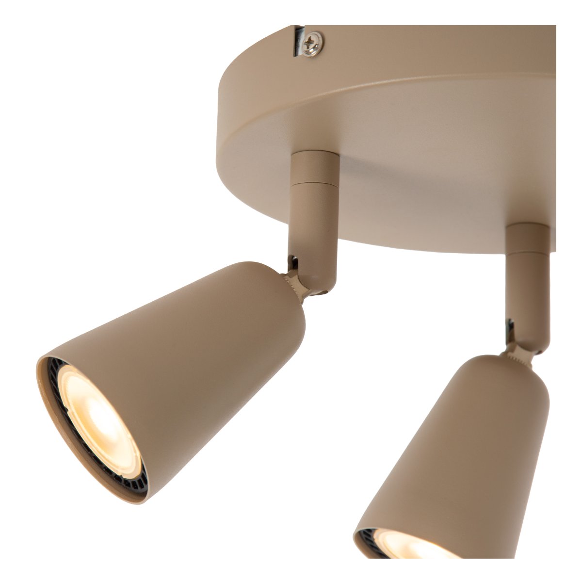 Tiana 3 Beige spotlight från Lucide - Tiana &auml;r en modern och stilren takspotlight i en varm beige nyans.